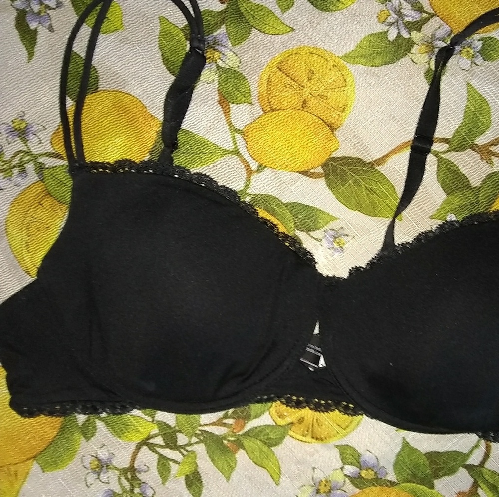 Cosabella comfy black simple lace bra